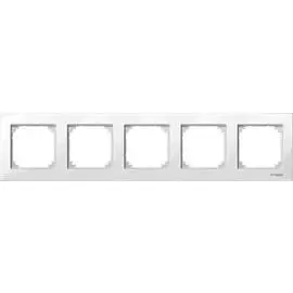 SE Merten SM M-Plan Бел глянец Рамка 5-ая