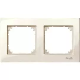 SE Merten SM M-Plan Беж глянец Рамка 2-ая