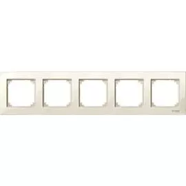 SE Merten SM M-Plan Беж глянец Рамка 5-ая