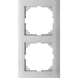 SE Merten SM M-Pure Алюминий Рамка 2-ая