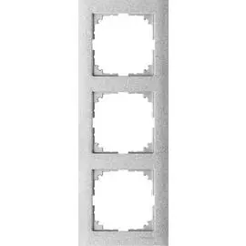 SE Merten SM M-Pure Алюминий Рамка 3-ая