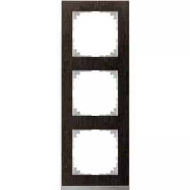 SE Merten SM M-Pure Decor Венге/Алюминий Рамка 3-ая