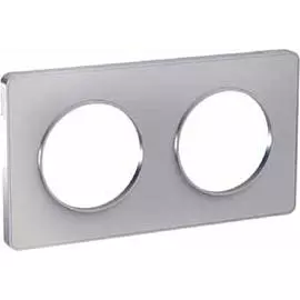 SE Odace Алюминий/Алюминий (пластик) Рамка 2-я