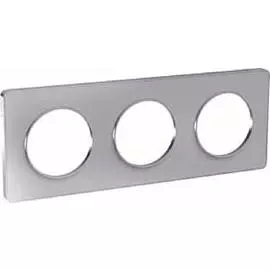 SE Odace Алюминий/Алюминий (пластик) Рамка 3-я