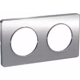 SE Odace Полированный алюминий/Алюминий Рамка 2-я