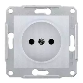 SE Sedna Алюминий Розетка 1-я б/з