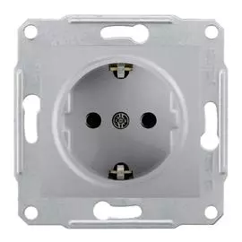 SE Sedna Алюминий Розетка 1-я с/з