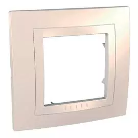 SE Unica Беж Рамка 1-ая литая