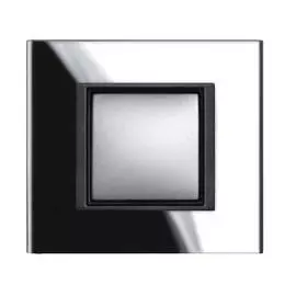 SE Unica Class Черное стекло Рамка 1-ая