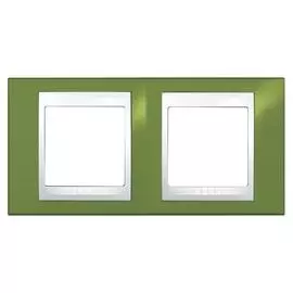 SE Unica Хамелеон Фисташковый/Бел Рамка 2-ая гориз