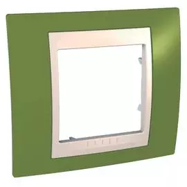 SE Unica Хамелеон Фисташковый/Беж Рамка 1-ая