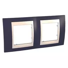 SE Unica Хамелеон Гранат/Беж Рамка 2-ая гориз