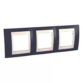 SE Unica Хамелеон Гранат/Беж Рамка 3-ая гориз