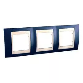 SE Unica Хамелеон Индиго/Беж Рамка 3-ая гориз