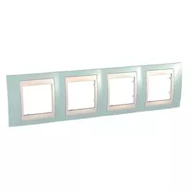 SE Unica Хамелеон Морская волна/Беж Рамка 4-ая горизонтальная