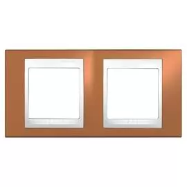 SE Unica Хамелеон Оранжевый/Бел Рамка 2-ая гориз