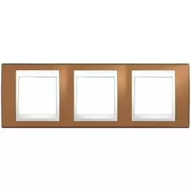 SE Unica Хамелеон Оранжевый/Бел Рамка 3-ая гориз