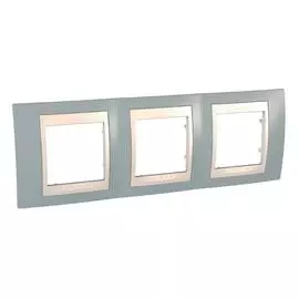 SE Unica Хамелеон Серый/Беж Рамка 3-ая гориз