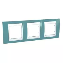 SE Unica Хамелеон Синий/Бел Рамка 3-ая гориз