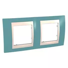 SE Unica Хамелеон Синий/Беж Рамка 2-ая гориз