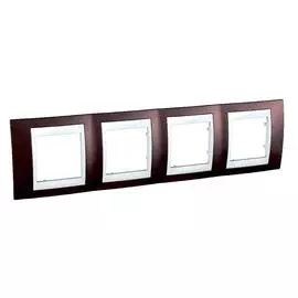 SE Unica Хамелеон Терракотовый/Бел Рамка 4-ая гориз