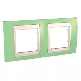 SE Unica Хамелеон Зеленое Яблоко/Беж Рамка 2-ая гориз