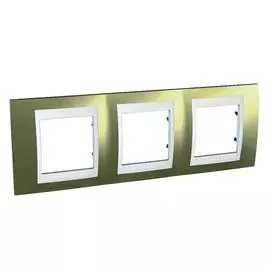 SE Unica Хамелеон Золото/Бел Рамка 3-ая гориз