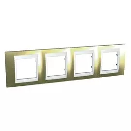 SE Unica Хамелеон Золото/Бел Рамка 4-ая гориз