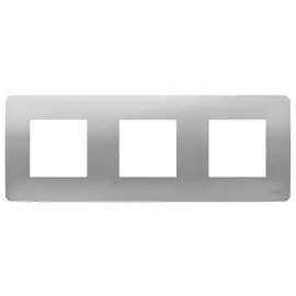 SE Unica Studio Алюминий Рамка 3-ная