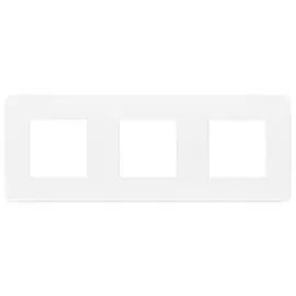 SE Unica Studio Белая/Белая Рамка 3-ная