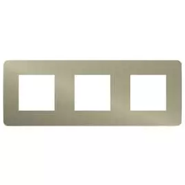 SE Unica Studio Бронза/Антрацит Рамка 3-ная