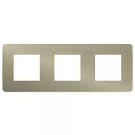 SE Unica Studio Бронза/Бежевая Рамка 3-ная