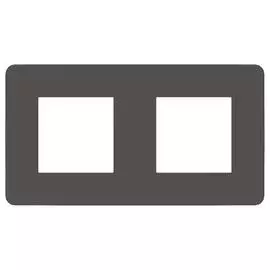 SE Unica Studio Дымчато-серая/Белая Рамка 2-ная