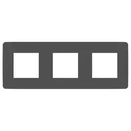 SE Unica Studio Дымчато-серая/Белая Рамка 3-ная