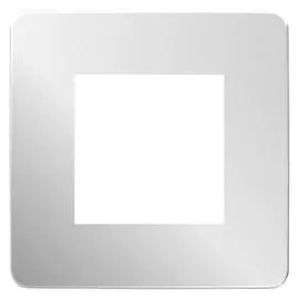 SE Unica Studio Хром/Антрацит Рамка 1-ная