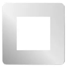 SE Unica Studio Хром/Белая Рамка 1-ная