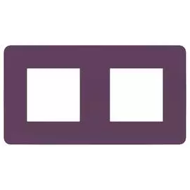 SE Unica Studio Лиловая/Бежевая Рамка 2-ная
