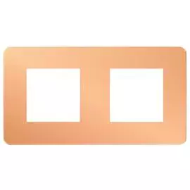 SE Unica Studio Медь/Белая Рамка 2-ная