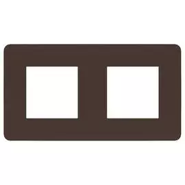 SE Unica Studio Шоколад/Антрацит Рамка 2-ная