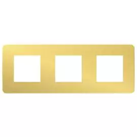 SE Unica Studio Золото/Белая Рамка 3-ная