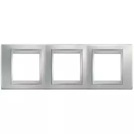 SE Unica Top Хром матовый Рамка 3-ая