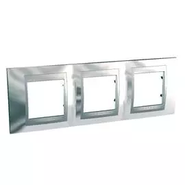 SE Unica Top Хром Рамка 3-ая