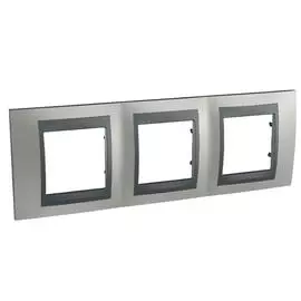 SE Unica Top Никель Графит Рамка 3-ая