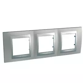 SE Unica Top Никель Рамка 3-ая