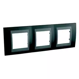 SE Unica Top Родий Графит Рамка 3-ая