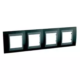 SE Unica Top Родий Графит Рамка 4-ая