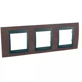 SE Unica Top Табак Графит Рамка 3-ая