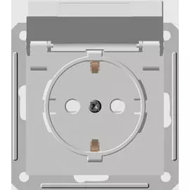 SE Wessen 59 Aqua Бел Розетка с/з с крышкой с защитными шторками IP44