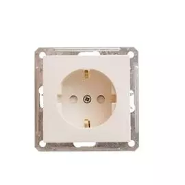 SE Wessen 59 Беж Розетка с/з с защитными шторками