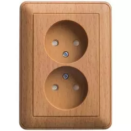 SE Wessen 59 Бук Розетка 2-ая б/з (в сборе, с рамкой)